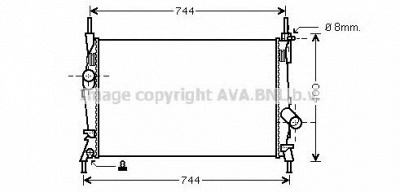 AVA QUALITY COOLING fd2403 -  Радиатор, охлаждение двигателя